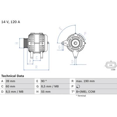 Alternátor BOSCH 0 986 049 030