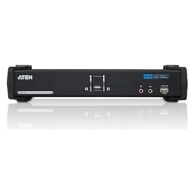 Aten CS-1782A KVM přepínač 2-port DVI KVMP USB, usb hub, audio 7.1, kabely