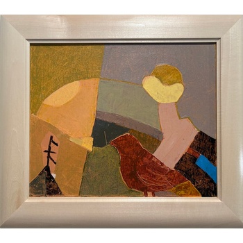 Абстрактна картина " Сам на залез"