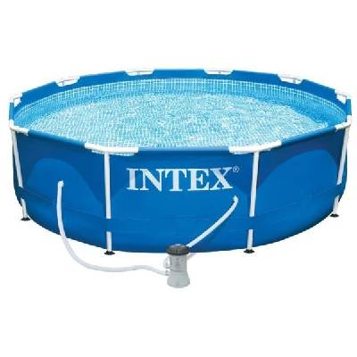 Záhradný bazén INTEX 28202 Metal Frame 305 x 76 cm kartušovou filtráciou