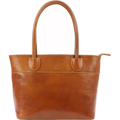 Kožená talianska kabelka Florence camel