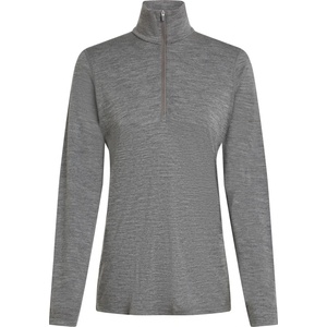 Icebreaker Дамско мериносово термобельо Icebreaker Women's 200 Oasis L/S Half Zip Merino longsleeve - Gritstone Heather / 013 - размер XS (115-2261-0911)