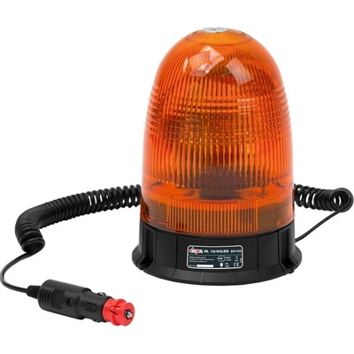 DEMA Výstražný maják s magnetom 12 V LED80, oranžový