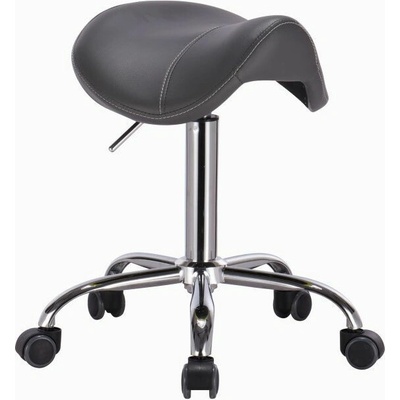 LuxuryForm DESIGN Kozmetický taburet BULL - sivý