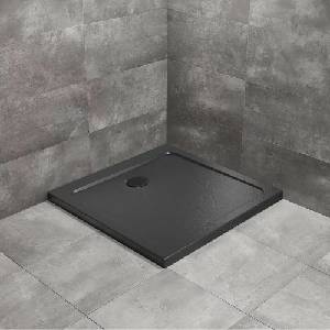 Radaway Doros C Stone квадратно душ корито 90x90 см черен акрил (SDRC9090-01-54S)