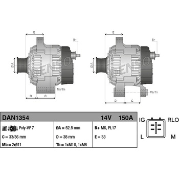Generátor DENSO DAN1354