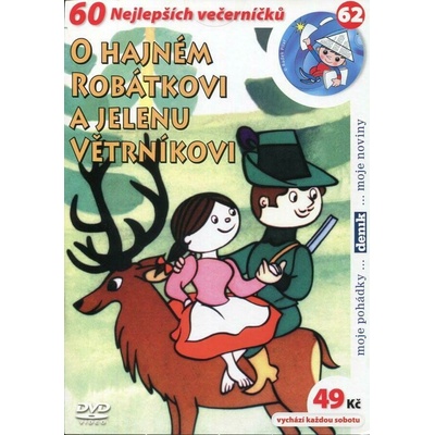 O hajném Robátkovi a jelenu Větrníkovi papírový obal DVD