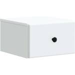 vidaXL Спален шкаф с монтаж на стена с чекмедже Бяло 34, 5 x 33 x 20 см (899105)