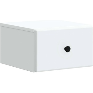 vidaXL Спален шкаф с монтаж на стена с чекмедже Бяло 34, 5 x 33 x 20 см (899105)