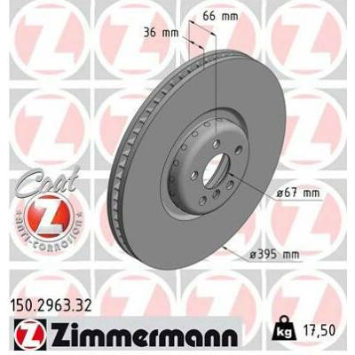 Brzdový kotúč ZIMMERMANN FORMULA F 150.2963.32