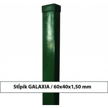 RETIC Plotový sloupek GALAXIA ZN+PVC 60x40x1,5x2200, zelený GZ220OR
