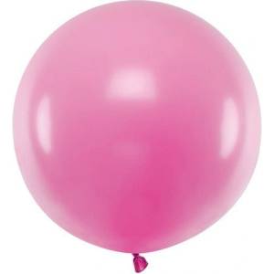 Party Deco Голям Латексов Балон, Пастел, Фуксия, 60см (olbom-080)