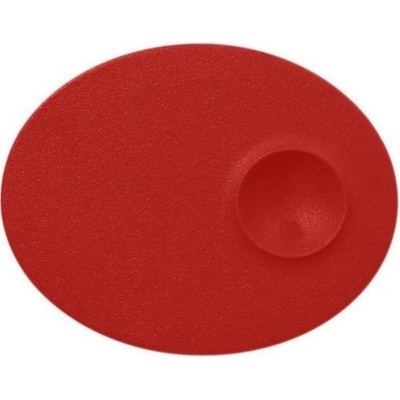 RAK Porcelain Talíř mělký s důlkem 18 x 10 cm světle červená RAK-NFMROP18BR