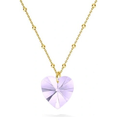 Swarovski e. Náhrdelník zlatý, srdce sen5741