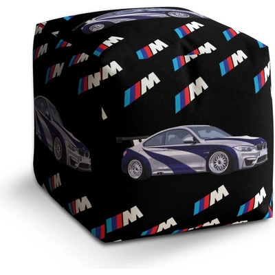 Sablio Taburet Kocka MPERFORMANCE sportovní auto - 50x50x50 cm