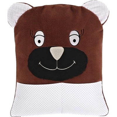 Bellatex polštář Hnědá Bílá 35x40