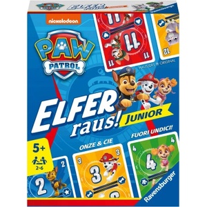 Ravensburger Spieleverlag Ravensburger 20953 PAW Patrol Elfer raus! Junior - Einfaches Kartenspiel für 2-6 Spieler ab 5 Jahren | © Hausser