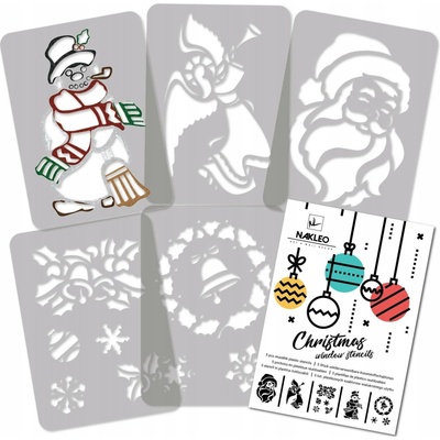 Šablony na umělý sníh Nakleo SZA-XMAS-001