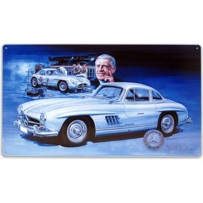 Plechová cedule Mercedes, 410 x 245 mm