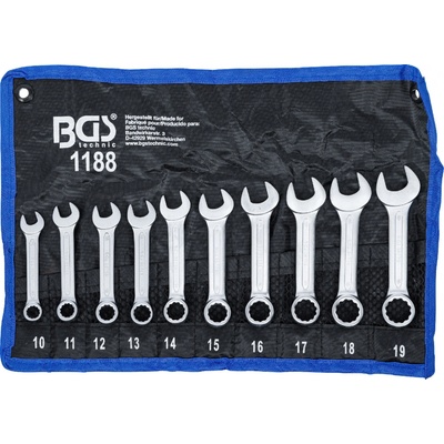 BGS technic Sada očkoplochých klíčů velmi krátké 10 - 19 mm 10dílná BGS 1188