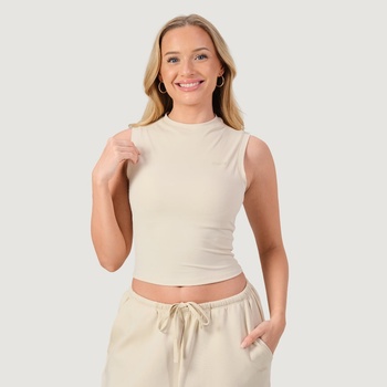 GymBeam Дамски топ NEO Turtleneck Almond L