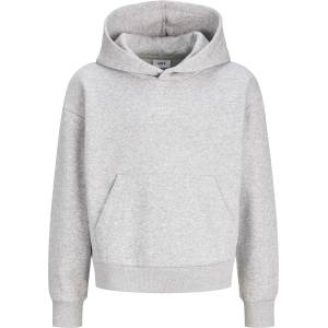 JJXX Суичър JJXX Kids Studio Vesterbro Over the head Cotton Oversized-Fit Hoodie - Lt Grey Melange