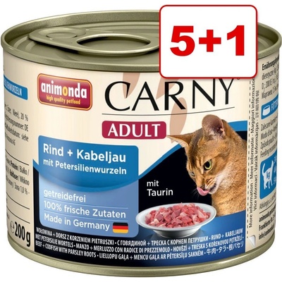 Carny Adult Krůtí kuřecí & krevety 6 x 200 g