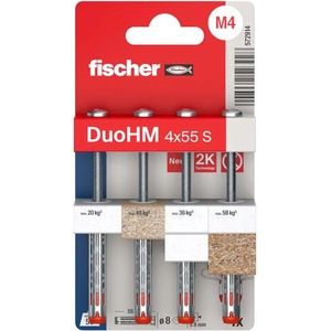 Fischer МЕТАЛЕН ДЮБЕЛ ЗА КУХИНИ Ф6Х55ММ FISCHER DuoHM 4x55 S (4048962523928)