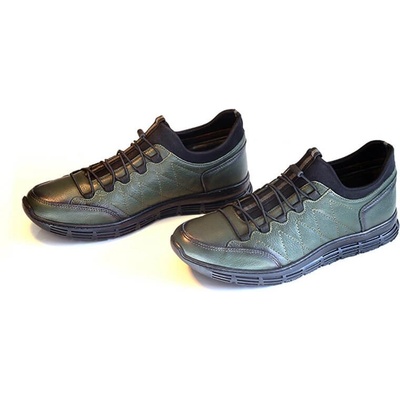 Base Мъжки обувки от естествена кожа - Тъмнозелени 20210835109 (323269_Тъмно зелен)