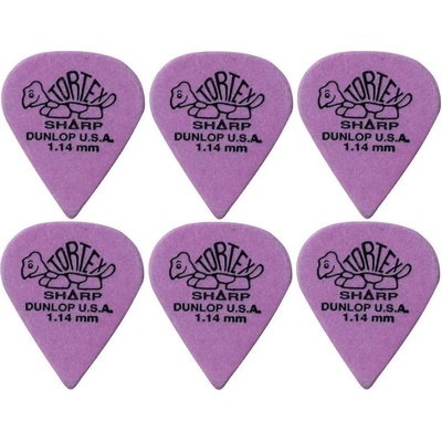 Dunlop 412R 1.14 Tortex 6 Перце за китара (412R114-6PACK-SET)