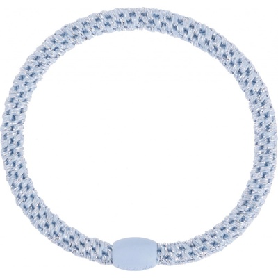 KKNEKKI Gumička do vlasů Kknekki Slim Sea Blue Glitter, modrá barva, textil – Zboží Mobilmania