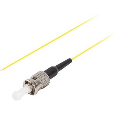 Оптичен мрежов адаптер Tail/Pigtail със ST/UPC конектор, дължина 2m, Lanberg 43353, Easy Strip SM G657A1, жълт (FP-STUP-SE11-0020-YE)