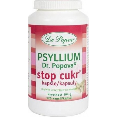 Dr.Popov Psyllium Stopcukr 120 kapsúl