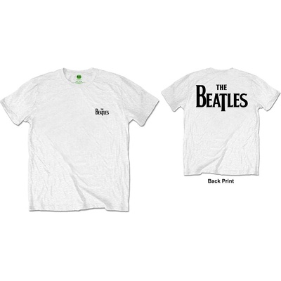 The Beatles tričko The Beatles tričko Drop T Logo White