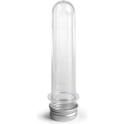 Plastová lahvička / zkumavka se šroubovacím víčkem transparent 12 ks