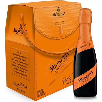 Mionetto Prosecco DOC Brut Párty pack Kabelka 11% 6 x 0,2 l (karton)