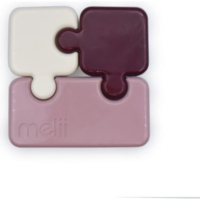 Melii Svačinový box Puzzle 850 ml Luxe Růžový