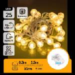 Aigostar - LED Външна гирлянда 25xLED/3xAA/8 функции 2, 8 m IP44 топла бяла (AI1142)