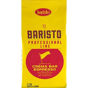 Baristo Кафе на зърна Baristo Crema Bar Espresso, 1 кг, 52% Арабика