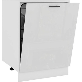 Врата за съдомиялна 60 Glamour бял гланц