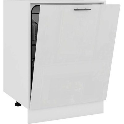 Врата за съдомиялна 60 Glamour бял гланц