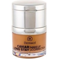 Dermacol Dlouhotrvající make-up s výtažky z kaviáru a zdokonalovací korektor Caviar Long Stay Make-Up & Corrector 5.0 Cappuccino 30 ml