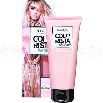 L'Oréal Color ista Washout farba na vlasy Dirty Pink 1 Week Color Pastel 2-3 Shampoos 80 ml