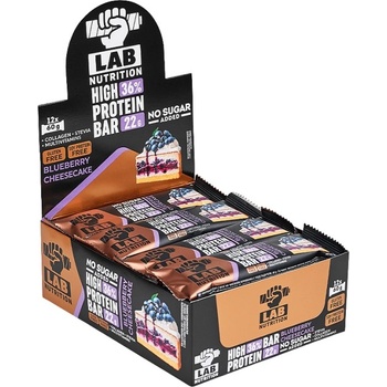 Lab Nutrition Premium High Protein Bar 36% [12 x 60 грама] Боровинков чийзкейк