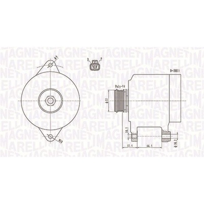 Generátor MAGNETI MARELLI 063731283010