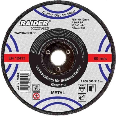 Raider Диск за метал 125х1.6х22.2mm - 160117