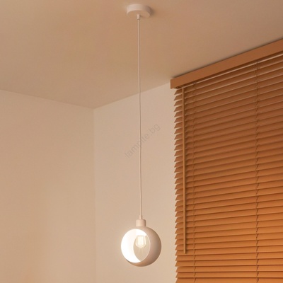 Duolla - Висяща лампа на кабел IRONLINE 1xE27/15W/230V бяла (DU70422)