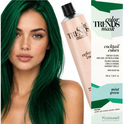 Kosswell Color Maska tónovací maska na vlasy - Zelená