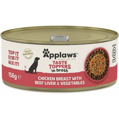 Applaws Dog taste toppers Chicken with liver and vegetables in Broth 156 g
