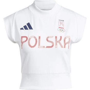 adidas Дамска тениска Adidas NOC Poland T-Shirt Womens - White